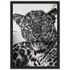 Charcoal Leopard Drawing Print